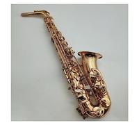Alto Eb Tune Saxofón Latón Laca Dorada Instrumento E-Flat Sax Con Estuche De Lona Y Accesorios Saxofón profesional
