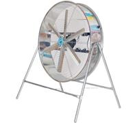 【Alto flujo de aire de 16000 m³/h】Ventilador de suelo industrial resistente - Motor potente de 500 W, inclinación ajustable, carcasa de acero duradero, cuchillas de aluminio - para almacén, fábrica