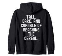 Alto Oscuro y Capaz de alcanzar el Cereal Divertido t Sudadera con Capucha