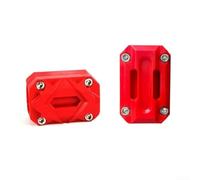 Alto para impacto Nylon Motocicleta Crash Block Heavy Duty Motor Guard Anti Scratch Bumper Pad Con Tornillos Inoxidables Para Varios Modelos Rojo (rojo)