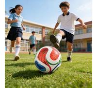 Alto Rebote del Balón de Fútbol del Entrenamiento de la PU de la Juventud Adulta Cómodo para Las Clases de PE de la Escuela