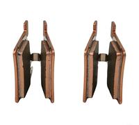 Alto rendimiento 2 pares de frenos de bicicleta E para pastillas, metal completo para frenado eficaz (oro de metal completo)
