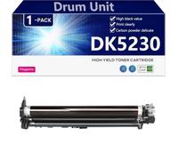 Alto Rendimiento DK5230 Tambor de Repuesto para Kyocera ECOSYS M5521CDW P5021CDN M5520cdn M5520cdw P5020cdn P5020cdw M5526cdw Impresión, Nítida y Duradera,Magenta-1 Pack
