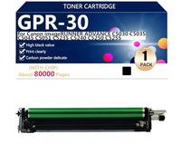 Alto Rendimiento GPR-30 Unidad de Tambor Compatible para Canon imageRUNNER Advance C5030 C5035 C5045 C5051 C5235 C5240 C5250 C5255 Impresora,Black-1 Pack