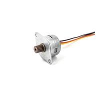 Alto rendimiento Minimotor paso a paso redondo de 15 mm, bifásico, de 4 cables, con engranaje de cobre de 17 dientes, for cámara digital (3/5/10 unidades) Accesorios de bricolaje(5pcs)