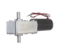 Alto rendimiento Motorreductor de CC 12 V y 24 con caja cambios inversa doble eje engranajes metálicos. Velocidad a 470 RPM para generador(160RPM_12V)