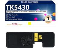 Alto Rendimiento TK5430 Cartucho de Tóner de Repuesto para Kyocera ECOSYS PA2100CWX MA2100CWFX PA2100CX MA2100CFX Impresoras, Nítida y Duradera,Yellow-1 Pack