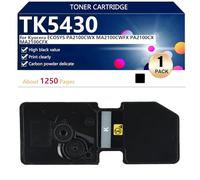 Alto Rendimiento TK5430 Cartucho de Tóner de Repuesto para Kyocera ECOSYS PA2100CWX MA2100CWFX PA2100CX MA2100CFX Impresoras, Nítida y Duradera,Black-1 Pack