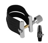 Alto Sax Ligature Fastener, PU Leather Mouthpiece Clip for Saxophone, Professional Compact Saxophone Mouthpiece Ligature Fastener, Accessories for Alto Sax Players, Secure and Comfortable Fit