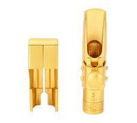 Alto saxofón boente de latón metal eb 5c cubierta de portaobjetos de grado profesional con ligadura de tapa sonido poderoso para principiantes y profesionales