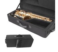 Alto Saxofón Case, Soft Padded Alto Sax Case, 600d Canvas Saxofón Backpack, Altosaxcase, Lightweight Design, Ideal para viajes, Music Storage, Black 61,5 x 26 x 16 cm