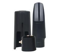 Alto Saxofón Mouthpiece, Premium Sax Flaute Head Cap, Set 3-Piece, Precise Sound Control, Includes Ligature Clip, Protective Cap, Easy to Install, Ideal para Instrumentos, PP, 48,3 g