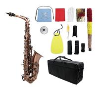 Alto Saxofón Professional Bend EB E-Flat Sax Abalone Shell Key Talla Patrón Con Guantes De Caja Instrumento Viento
