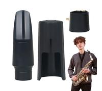 Alto Saxophone Mouthpiece, Sax Flute Head Cap, Set of 3 Accessories, Ligature Clip Included, Precision Fit Design, Perfect for Instrument Players