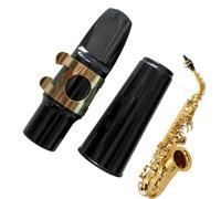 Alto Saxophone Mouthpiece, Woodwinds Mouthpiece, Mouthpiece with Ligature, Saxophone Ligature and Cap, Alto Saxophone Mouthpiece Kit, Saxophone Sound Developer, Musical Saxophone Accessories