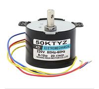 Alto Torque Motor Síncrono Miniatura AC 220V 6-10w Imán Permanente CW/CCW (15RPM) 50KTYZ