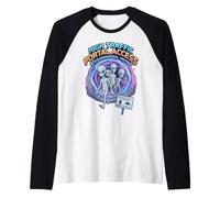Alto Tráfico Portal Acceso Interdimensional Highway Alien Camiseta Manga Raglan