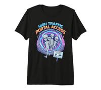 Alto Tráfico Portal Acceso Interdimensional Highway Alien Camiseta Premium
