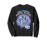 Alto Tráfico Portal Acceso Interdimensional Highway Alien Sudadera