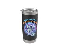 Alto Tráfico Portal Acceso Interdimensional Highway Alien Vaso térmico de acero inoxidable de doble pared