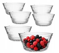 Altom Design Karen - Cuencos de cristal para servir cereales, 400 ml, 13 cm, 6 unidades
