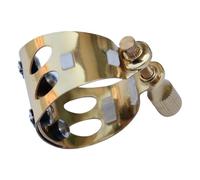 Altos - Ligadura de saxo de latón de 4 puntos con agarre de abrazadera mejorada, estabilidad de tono mejorado, ajuste seguro para todas las boquillas de saxofón