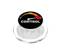 Altos Niveles de cortisol medidor hormona de estrés Burnout Divertido PopSockets PopGrip para MagSafe