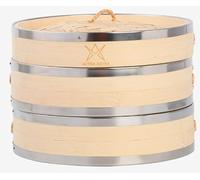 Altra Astra Vaporera de bambú de 8 pulgadas, construcción 100% libre de pegamento con sábanas de algodón reutilizables, perfecta para cocinar al vapor saludable de dim sum, bollos bao, verduras, carne