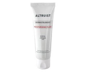 Altruist Fluido hidratante con 0,5% Ácido Hialurónico, hidratante diario, ligero para hidratación y firmeza, ácido hialurónico, glicerina, urea y manteca de karité, rápida absorción, no graso, 50 ml