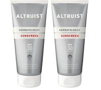 Altruist Protector solar dermatológico FPS 30, 5 estrellas, protección UVA PPD 39, protección UVB, sin perfume, vegano, resistente al agua, no graso, para piel sensible, 200 ml (Paquete de 2)