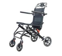 Altsuceser Silla de ruedas manual todo terreno, transporte plegable ligero, puertas estrechas, adultos mayores, 220 libras, negro, aluminio, estándar todo terreno