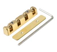 Altura Ajustable 4 Cuerdas Tuerca Para Bajo Guitarra Eléctrica Rodillo De Latón Guitarra Regulación Dividida Piezas Repuesto Puente Latón Ajustable En Altura