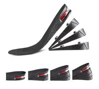 Altura Aumento de la plantilla de 4 capas Insertar zapato ajustable Kit de elevacin 1.2 a 3.3 pulgadas con cojn de aire del taln para hombres y mu