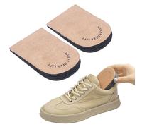 Altura Aumento de plantillas, tacones marrones de 3 capas Cases extraíbles Levante Insertar Inserto Aumento de la altura Las plantillas Comdortable Eva for Women Shoots Sports (L)