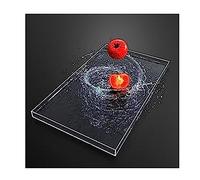 Altura de 5 cm/1,97 ", Bandeja de fotografía Creativa acrílica, Vitrina, Accesorios for posar Fotos, Caja de Almacenamiento portátil for cosméticos y Alimentos (Color : Clear, Size : 50x15cm(19.7x5.