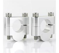Altura Manillar Motocicleta Para Yamaha FZ1/FZS1000 Para Fazer FZ6 Para Fazer FZS 600 FZ8-N/S/Fazer8 FZ16 Para Fazer 22mm 7/8 "Mango Bar Riser Mount Manillar Elevadores Abrazadera(Silver Riser 20mm)