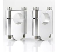 Altura Manillar Motocicleta Para Yamaha FZ1/FZS1000 Para Fazer FZ6 Para Fazer FZS 600 FZ8-N/S/Fazer8 FZ16 Para Fazer 22mm 7/8 "Mango Bar Riser Mount Manillar Elevadores Abrazadera(Silver Riser 40mm)