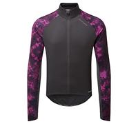 Altura Mens Icon manga larga resistente al viento reflectante térmica ciclismo Jersey - Mezcla rosa - Grande