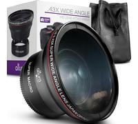 Altura Photo Lente gran angular profesional HD de 55 mm 0,43x (con porción macro) para Nikon D3400, D3500, D5500, D5600 con DX NIKKOR 18-55mm f/3.5-5.6G VR y cámaras Sony Alpha