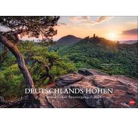 Alturas de Alemania: un calendario de paseo literario 2024. Textos de literatos alemanes en un gran calendario de pared combinado con impresionantes fotos de paisajes.: Un paseo literario