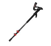 ALTUS Acebo Par de Bastones para Trekking de Carbono, Unisex Adulto, Negro/Rojo, 60/125cm