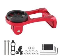 ALU Soporte Manillar Bicicleta para Garmin Edge 530 540 520 510 500 200 130 25 20 840 830 820 810 800 1000 1030 1040 Plus Explore 2 con Soporte Bici de Montaña para Luces y Cámara Acción - Rojo