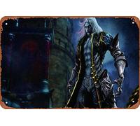 Alucard In Castlevania Lords Of Shadow 2 - Póster de metal retro para exteriores, arte de pared, jardín, bar, cafetería, restaurante, garaje, club, decoración de pared, 8 x 12 pulgadas, regalos para