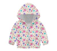 Alueeu Niños Pequeños Cortavientos Chaqueta con Capucha Niña Manga Larga Dinosaurio Casual Outerwear A Prueba Viento con Cremallera 12 Meses-5 Años