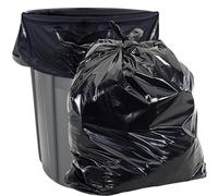 aluf plásticos PG6 - 6060 baja densidad Repro mezcla Fuelle sello doblada individualmente bolsa, 55 - 60 galón Capacity, 58 cm de largo x 38 cm Ancho, Negro (Pack de 100)