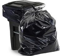 aluf plásticos PG6 - 6551 baja densidad Repro mezcla Fuelle sello doblada individualmente bolsa, 56 L capacidad, 50 cm de largo x 48 "Ancho, Negro (Pack de 50)