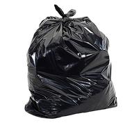 aluf plásticos rcm-3858 Coex + Microban baja densidad mezcla bolsa de cierre a Star Coreless rollo, 55 - 60 galón Capacity, 58 cm de largo x 38 cm Ancho, 45 kg de carga máxima, negro (Pack de 100)