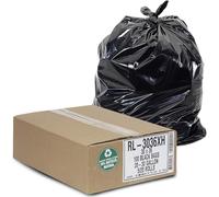 aluf plásticos rl-3036 X H t-tough rollos) baja densidad Repro mezcla Star sello Coreless rollos bolsa, 20 - 30 L capacidad, 36 "Longitud x 30" Ancho, XH, fuerza, Negro (Pack de 100)