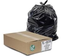 aluf plásticos rl-4347 X H t-tough rollos) baja densidad Repro mezcla Star sello Coreless rollos bolsa, 56 L capacidad, 47 cm de largo x 43 "Ancho, XH, fuerza, Negro (Pack de 100)