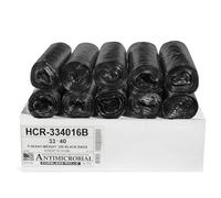Aluf Plastics 33 galones bolsas de basura transparentes (250 unidades), Negro, 250
